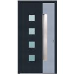 Anthrazitfarbene Zimmertüren & Innentür satiniert aus Aluminium 