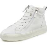 Weiße Ara Courtyard High Top Sneaker & Sneaker Boots mit Reißverschluss in Komfortweite aus Frottee mit herausnehmbarem Fußbett für Damen Größe 43 