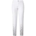 Reduzierte Weiße Looxent Skinny Jeans mit Galonstreifen maschinenwaschbar für Damen Größe XL 