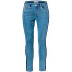 Reduzierte Hellblaue TCHIBO Bio Slim Fit Jeans mit Reißverschluss aus Baumwolle für Damen Größe S 