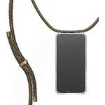 Reduzierte Olivgrüne Geflochtene Elegante iPhone 12 Mini Hüllen Art: Handyketten durchsichtig aus Silikon mit Band mini 