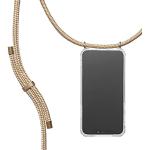 Reduzierte Goldene Geflochtene iPhone 13 Mini Hüllen Art: Handyketten durchsichtig aus Silikon mit Band mini 