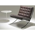 Braune Moderne Knoll International Stühle im Bauhausstil aus Leder 