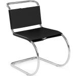 Schwarze Moderne Knoll International Freischwinger Stühle aus Leder Breite 0-50cm, Höhe 0-50cm, Tiefe 0-50cm 
