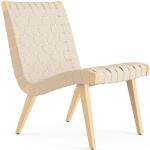 Cremefarbene Skandinavische Knoll International Loungestühle aus Ahorn Breite 50-100cm, Höhe 50-100cm, Tiefe 50-100cm 