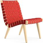 Rote Skandinavische Knoll International Loungestühle aus Ahorn Breite 50-100cm, Höhe 50-100cm, Tiefe 50-100cm 