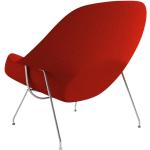 Rote Knoll International Relaxsessel aus Chrom gepolstert Breite 100-150cm, Höhe 50-100cm, Tiefe 50-100cm 