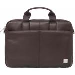 Braune Elegante Knomo Brompton Herrenlaptoptaschen & Herrennotebooktaschen aus Leder 