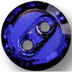 Cobaltblaue Glasknöpfe 6-teilig 