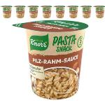 Knorr Fertiggericht Pasta Snack, Pilz-Rahm-Sauce, je 63g, 8 Stück
