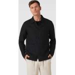 Knowledge Cotton Apparel Hemdjacke mit aufgesetzten Taschen (L Black)