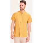 KnowledgeCotton Apparel LARCH Tencel - garment dyed SS custom fit- Hemd