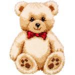 Knüpf-Formteppich "Teddybär" 45 x 60 cm