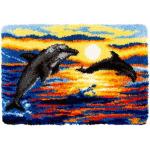 Teppich Knüpfen Sets mit Delfinmotiv 