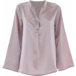Reduzierte Pinke Elegante Kocca V-Ausschnitt Festliche Blusen aus Seide für Damen Größe XL 