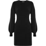 Reduzierte Schwarze Elegante Kocca Wickelkleider mit Puffärmeln für Damen Größe XL für den für den Winter 