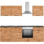Reduzierte Schwarze Moderne Einbauküchen Energieklasse mit Energieklasse B Breite 200-250cm 