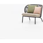 Reduzierte Weiße Vincent Sheppard Lounge Sessel pulverbeschichtet aus Aluminium Breite 50-100cm, Höhe 0-50cm, Tiefe 50-100cm 