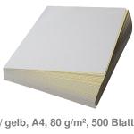 Gelbes Kohlepapier & Durchschlagpapier DIN A4, 500 Blatt 