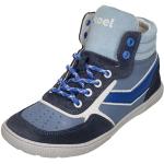 Marineblaue Koel High Top Sneaker & Sneaker Boots mit Reißverschluss aus Glattleder für Kinder Größe 35 