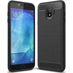 Anthrazitfarbene Samsung Galaxy J4 Cases Art: Bumper Cases aus Silikon 