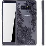 Schwarze Blumenmuster Samsung Galaxy Note 8 Hüllen Art: Hard Cases mit Bildern 