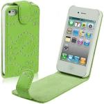 Grüne iPhone 4/4S Cases Art: Flip Cases mit Strass 