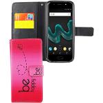 Pinke Wiko Handyhüllen Art: Flip Cases mit Bildern aus Silikon 