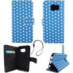 Blaue Gepunktete Samsung Galaxy S6 Cases aus Kunstleder 
