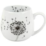 Weiße Könitz Kaffeebecher mit Blumenmotiv 
