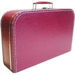 Koffer Pappe, bordeaux rot, groß, 35cm, Pappkoffer