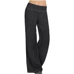 Schwarze Elegante Hüftjeans & Low Waist Jeans aus Denim für Damen Größe XL Petite 