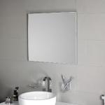 Silberne Koh-i-Noor Badspiegel & Badezimmerspiegel aus Kristall mit Rahmen 