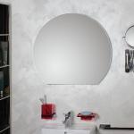 Koh-i-Noor Runde Badspiegel & Badezimmerspiegel 70 cm aus Kristall 