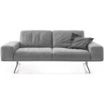 Hellgraue Koinor Zweisitzer-Sofas aus Leder Breite 150-200cm, Höhe 150-200cm, Tiefe 50-100cm 2 Personen 