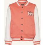 Lachsfarbene Gestreifte Koko Noko College-Jacken für Damen 