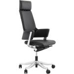 Schwarze Kokoon Ergonomische Bürostühle & orthopädische Bürostühle  aus Leder gepolstert Breite 50-100cm, Höhe 0-50cm, Tiefe 50-100cm 