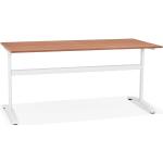 Kokoon® Schreibtisch / Besprechungstisch/ Office Desk LABOR 80x160x74 cm,Holz , Nussbaum,36,67 kg
