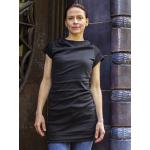 Schwarze Kurzärmelige Nachhaltige Strickkleider aus Baumwolle mit Kapuze für Damen Größe XXL 