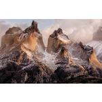 Komar FOTOTAPETE Torres Del Paine , Bordeaux, Terra cotta , Papier , 254x184 cm , FSC, Made in Germany , Tapeten Shop, Fototapeten