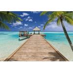Bunte Motiv Komar Beach Resort Strand-Fototapeten mit Meer-Motiv aus Papier UV-beständig 