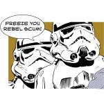 Bunte Komar Star Wars Stormtrooper Poster aus Papier 30x40 