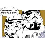 Bunte Komar Star Wars Stormtrooper Bilder mit Sprüchen aus Papier 50x70 
