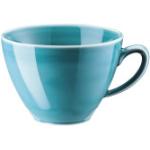 Türkise Rosenthal Mesh Colours Kaffeetassen aus Porzellan spülmaschinenfest 