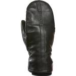 Reduzierte Schwarze Elegante Lederhandschuhe aus Kunstfell für Damen Größe 9 