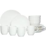 Weiße Minimalistische Ritzenhoff & Breker Runde Kombiservice glänzend aus Keramik 16-teilig 4 Personen 