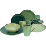 Grüne CreaTable Nature Collection Kombiservice aus Keramik 