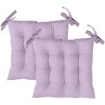 Violette Quadratische Stuhlkissen Sets aus Baumwolle 40x40 2-teilig 