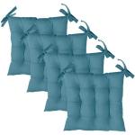 Blaue Stuhlkissen Sets aus Baumwolle 40x40 4-teilig 
