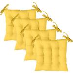 Gelbe Stuhlkissen Sets aus Baumwolle 40x40 4-teilig 
